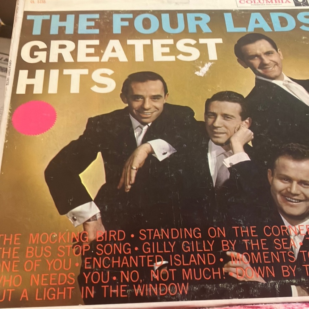 The Four Lads Greatest Hits Vinyl Record